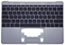 Top Case w/ Keyboard Space Gray for MacBook Retina, 12-inch, Early 2015 Model: A1534 Order: BTO/CTO, MF855LL/A, MF865LL/A Identifier: MacBook8,1