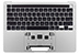 Top Case w/ Keyboard w/ Battery, Silver, English for MacBook Pro 13-inch, 2020, 4 TBT3 Model: A2251 Order: BTO/CTO, MWP72LL/A Identifier: MacBookPro16,2